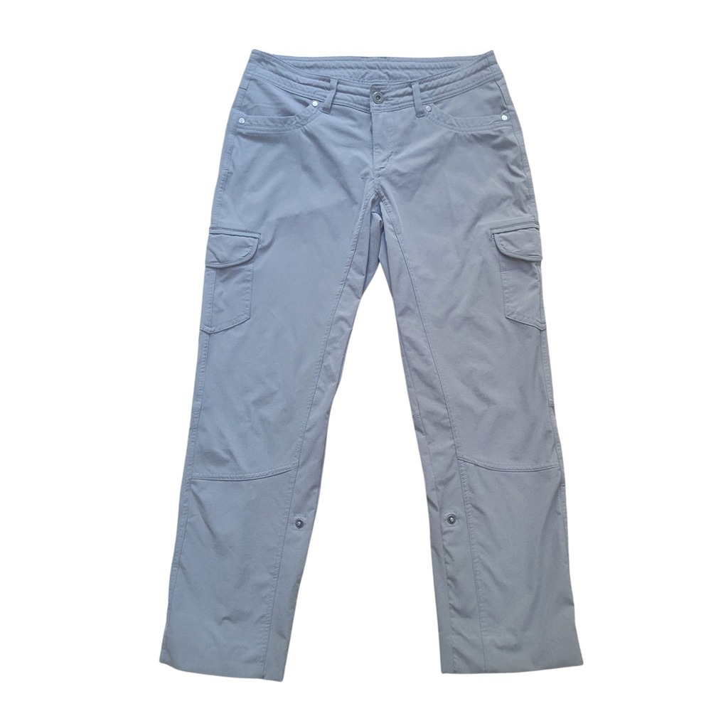 Kuhl Splash Grey Roll Up Cargo Hiking Pants Womens 6 Short